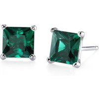 Emerald Legacy Simplicity Stud Earrings in 9ct White Gold