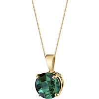 Emerald Intuition Simplicity Pendant Necklace in 9ct Gold