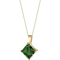 Emerald Legacy Simplicity Pendant Necklace in 9ct Gold