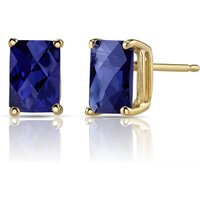 Sapphire Flourish Simplicity Stud Earrings in 9ct Gold