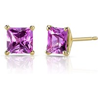 Pink Sapphire Legacy Simplicity Stud Earrings in 9ct Gold