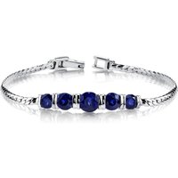 Sapphire Intuition Tennis Bracelet in Sterling Silver