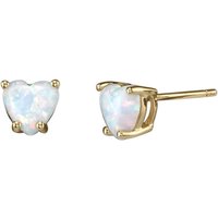 Opal Infatuation Heart Earrings in 9ct Gold