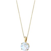 Opal Intuition Simplicity Pendant Necklace in 9ct Gold