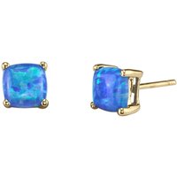 Blue Opal Cherish Simplicity Earrings in 9ct Gold
