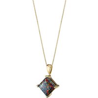 Black Opal Legacy Simplicity Pendant Necklace in 9ct Gold