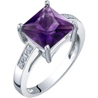 Amethyst and Diamond Legacy Ring in 9ct White Gold