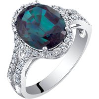 Alexandrite and Diamond Bejewel Signature Ring in 9ct White Gold