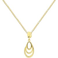 Cocoon Pendant Necklace, 9ct Gold Plated
