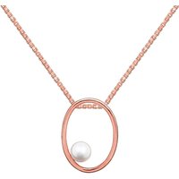 Pearl Mesmerise Pendant Necklace, 9ct Rose Gold Plated