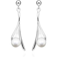 Pearl Tidal Grace Drop Earrings in Sterling Silver