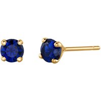 Sapphire Petite Intuition Simplicity Stud Earrings in 9ct Gold