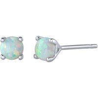 Opal Petite Intuition Simplicity Stud Earrings in 9ct White Gold