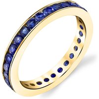 Sapphire Devotion Eternity Ring, 9ct Gold Plated