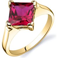 Ruby Legacy Simplicity Ring, 9ct Gold Plated