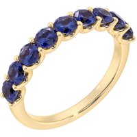 Sapphire Half Eternity Ring in 9ct Gold