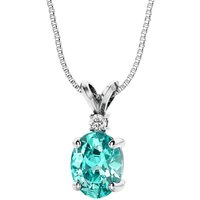 Paraiba Tourmaline and Diamond Bejewel Pendant Necklace in 9ct White Gold
