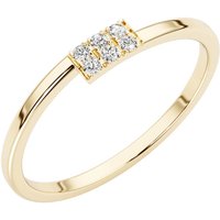 Diamond Stackable Delicacy Glacial Ring, 9ct Gold Plated