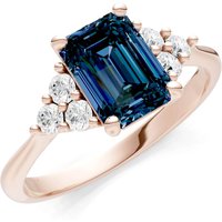 Alexandrite and Diamond Antique Inspired Design Ring in 9ct Rose Gold