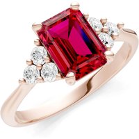 Ruby and Diamond Antique Inspired Design Ring in 9ct Rose Gold
