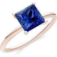 Sapphire 4 Prong Classic Solitaire Ring in 9ct Rose Gold