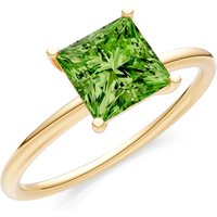 Peridot 4 Prong Classic Solitaire Ring in 18ct Gold