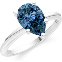 Alexandrite 5 Prong Solitaire Ring in 18ct White Gold