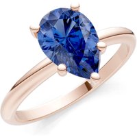 Sapphire 5 Prong Solitaire Ring in 9ct Rose Gold