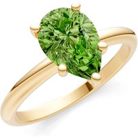 Peridot 5 Prong Solitaire Ring in 18ct Gold