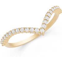 Diamond Classic Chevron Ring in 9ct Gold