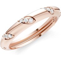 Diamond Diamond Wrap Stacking Ring in 9ct Rose Gold