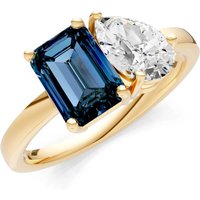 Alexandrite and Diamond Gemstone and Cocktail Ring in 18ct Gold