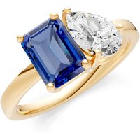 Sapphire and Diamond Gemstone and Cocktail Ring in 18ct Gold