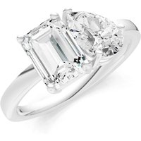 Diamond Gemstone and Cocktail Ring, 1.0 ct in 9ct White Gold