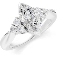 Diamond Antique Inspired Design Ring, 1.0 ct in 18ct White Gold