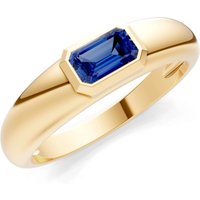 Sapphire Bezel Set Signet Ring in 18ct Gold