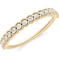 Diamond U-Scallop Eternity Ring in 18ct Gold