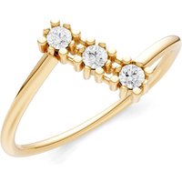 Diamond Triple Cluster Ring in 18ct Gold