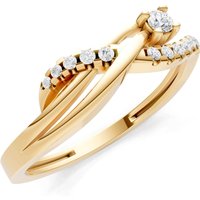 Diamond Infinity Micro Set Cluster Ring, 0.03 ct in 18ct Gold