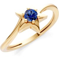 Sapphire Stellar Radiance Solitaire Ring in 9ct Gold