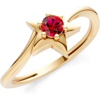 Ruby Stellar Radiance Solitaire Ring in 18ct Gold