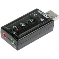 External USB 7.1Ch Sound Card Adaptor Dual 3.5mm Jacks