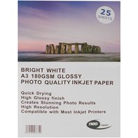 25 pack A3 180gsm Gloss Photo paper