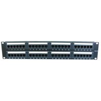 48 Port 2U Cat 6 Patch Panel Supports T568 A&B wiring & Easy inst