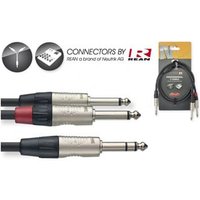 1M Stereo Jack to 2xMono Jack