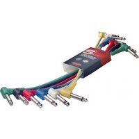 30cm Angled Jack Patch Leads Mono