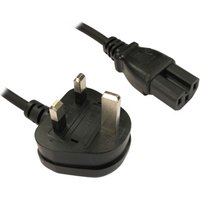 Xclio 2m Kettle Lead UK Plug to C15 Power Cable Connector PSUs B