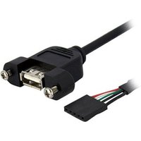 StarTech 0.3m Panel Mount USB to Motherboard Header Cable