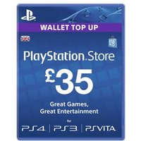 PSN £35 Wallet Top Up Card PS4 PS3 VITA