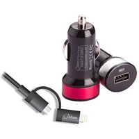 USB Car Cigarette Lighter Charger 2.1A inc 2 1 Micro USB Apple